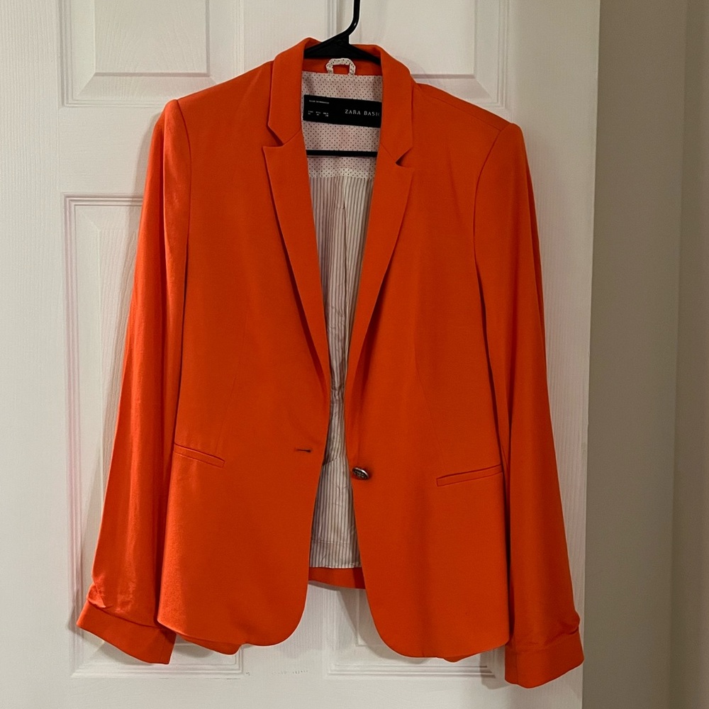 Zara Orange Blazer | M